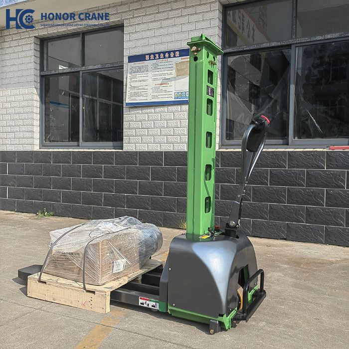 semi electric self loading stacker